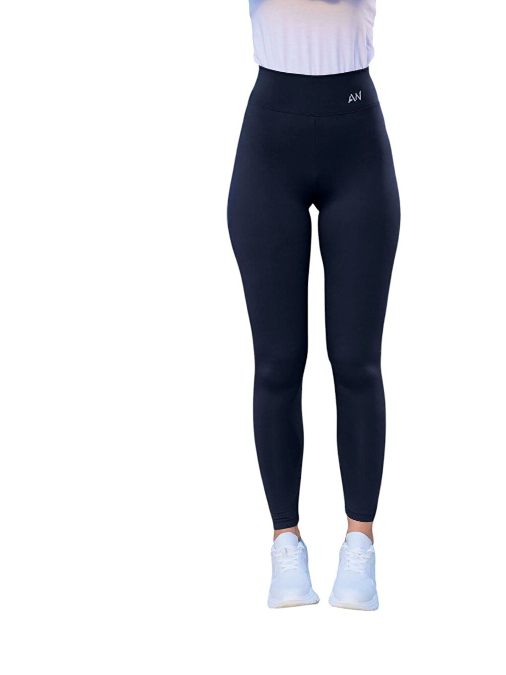 Lacivert Kadın Toparlayıcı Spor Tayt-4