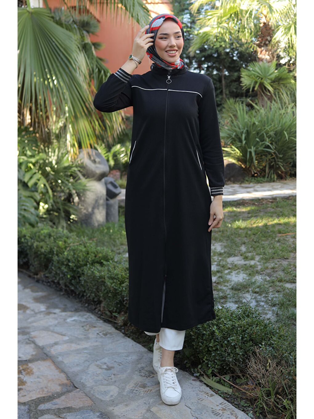 Şeritli Kap Siyah - 13346-3