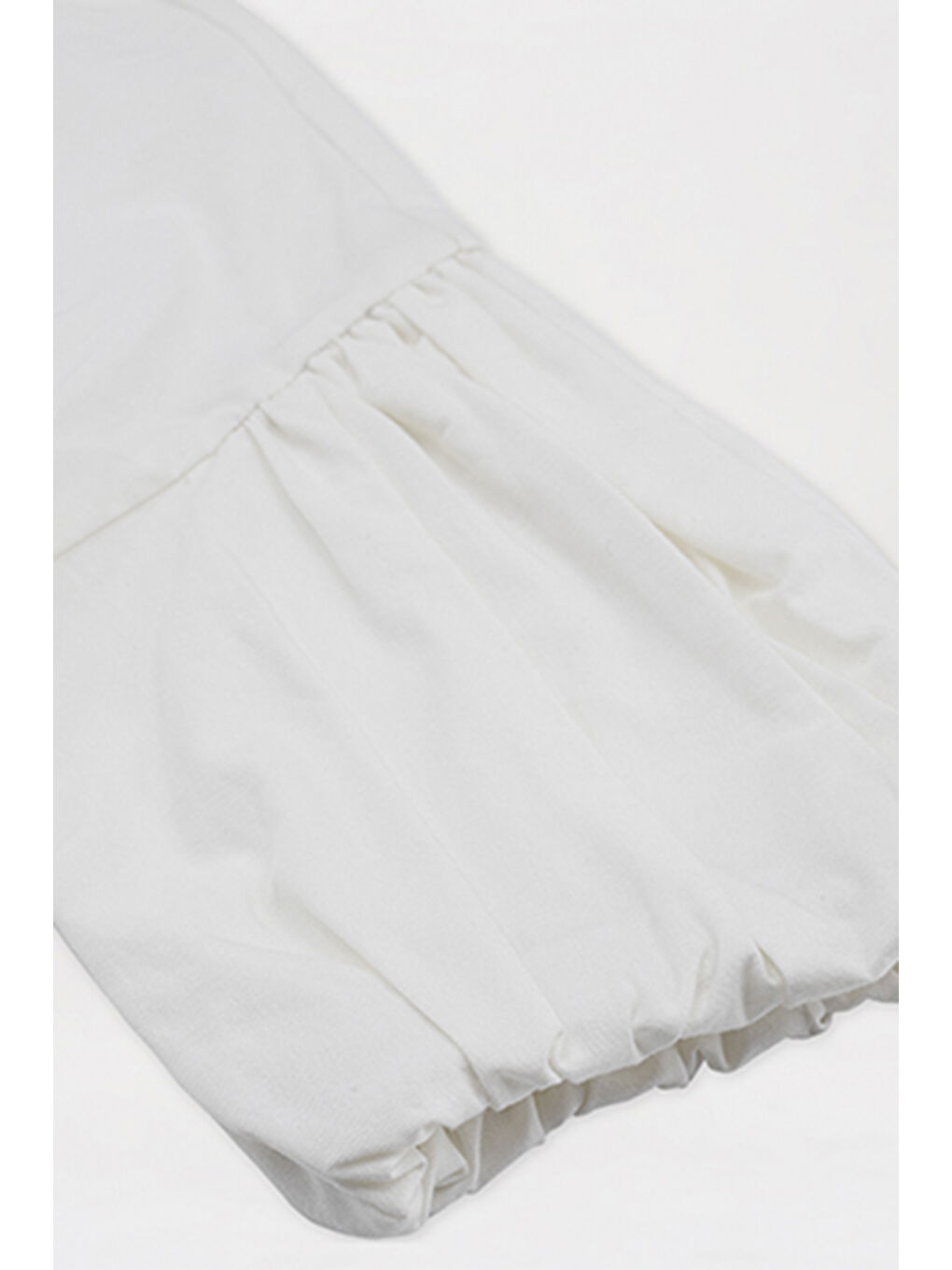 Kız Çocuk Papatya Düğmeli Ekru Gömlek-6