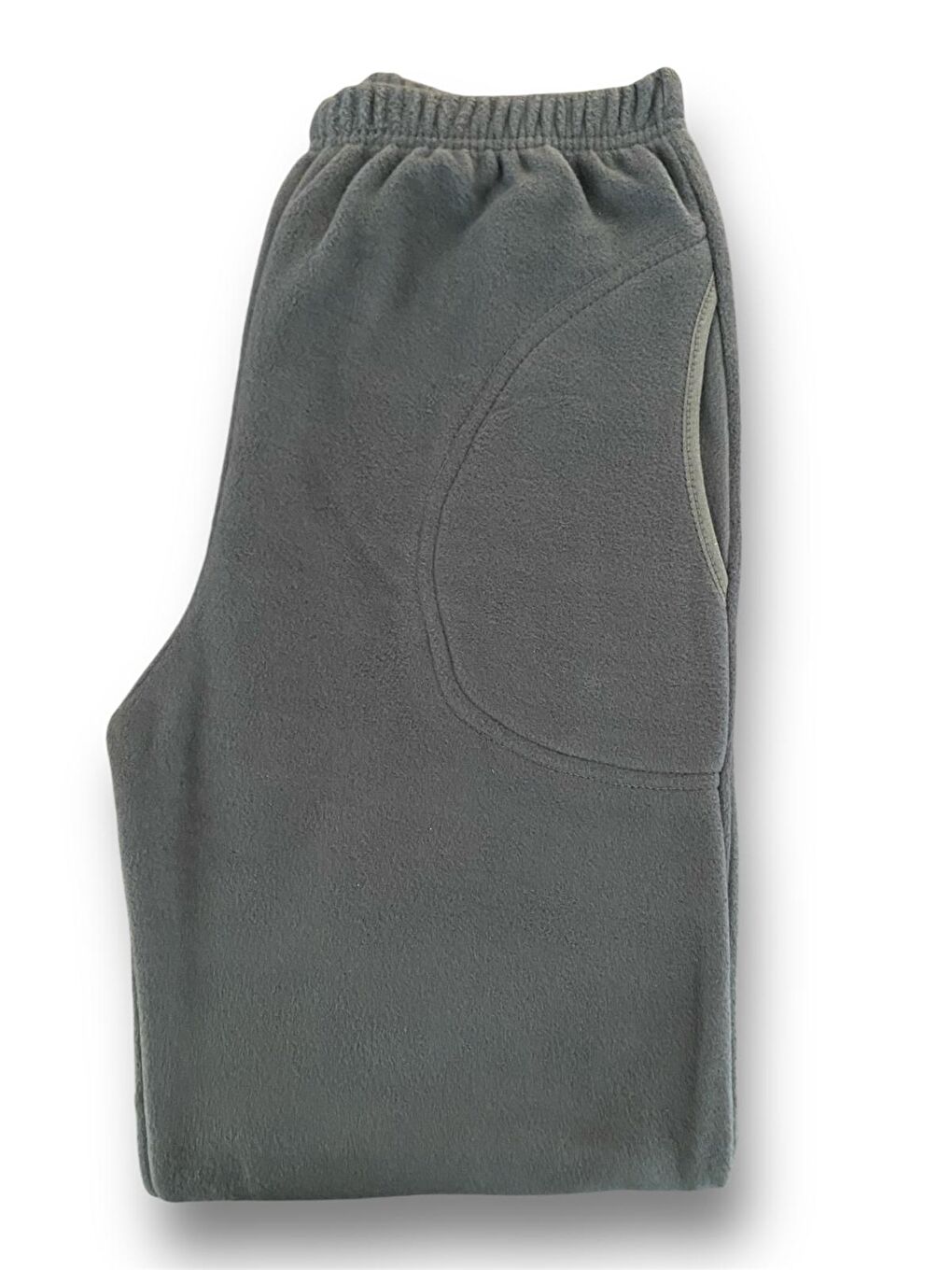 Formo Gri Kadın Füme Polar Cepli Kışlık Kalın Pijama Altı - 2