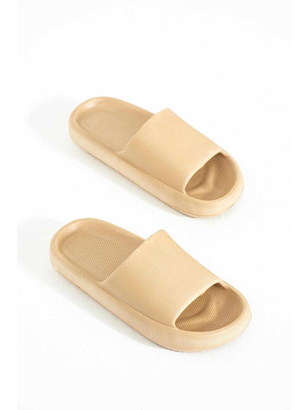 Bej Tek Bant Eva Comfort Taban Kadın Plaj Terliği 47-402-22-3