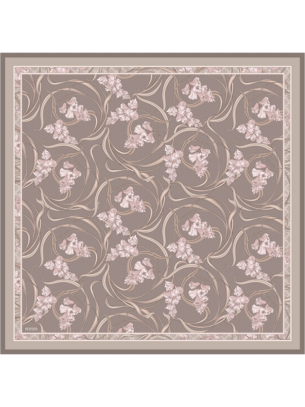 Pembe Saf İpek Sura Eşarp 9512D 06-4