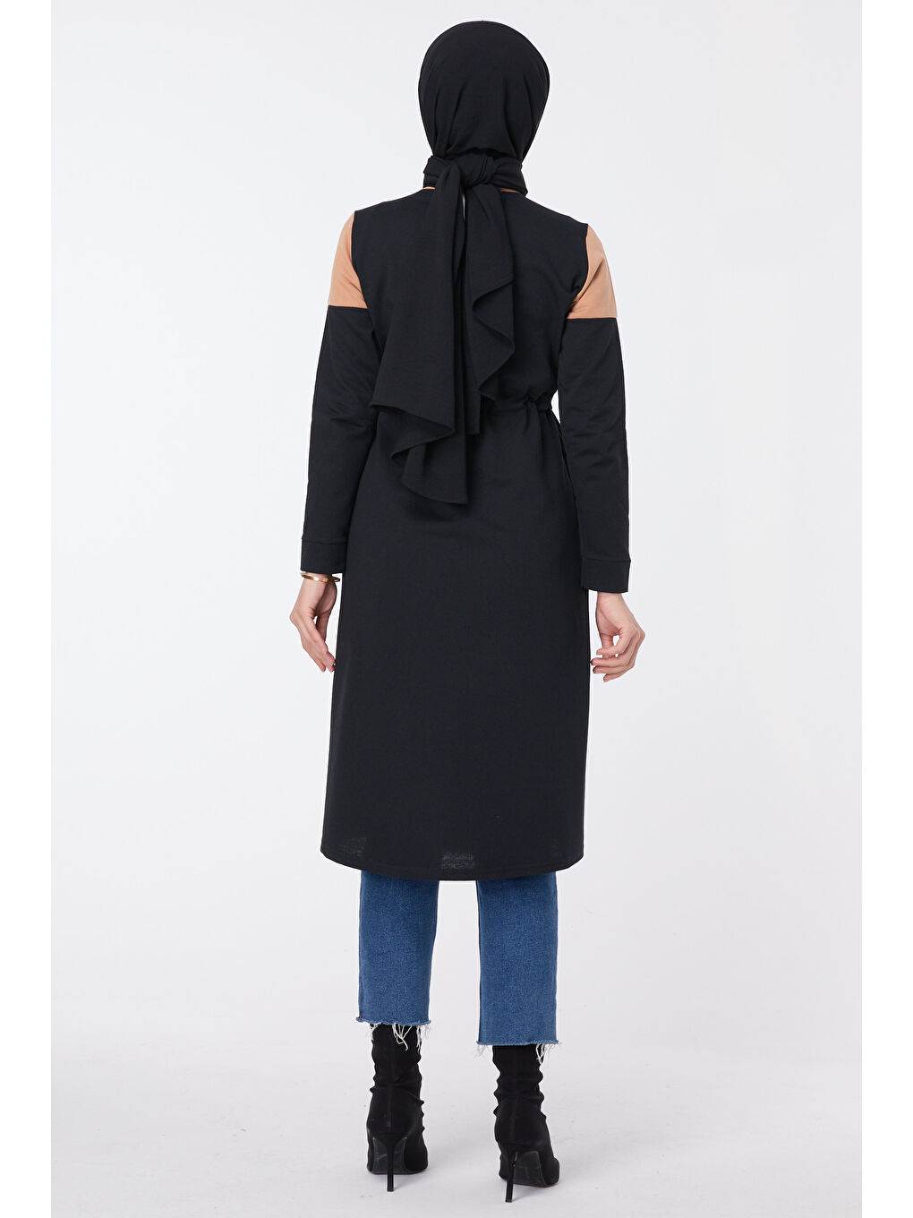 Bej Hakim Yaka Kadın Vizon Kap - 13057-4