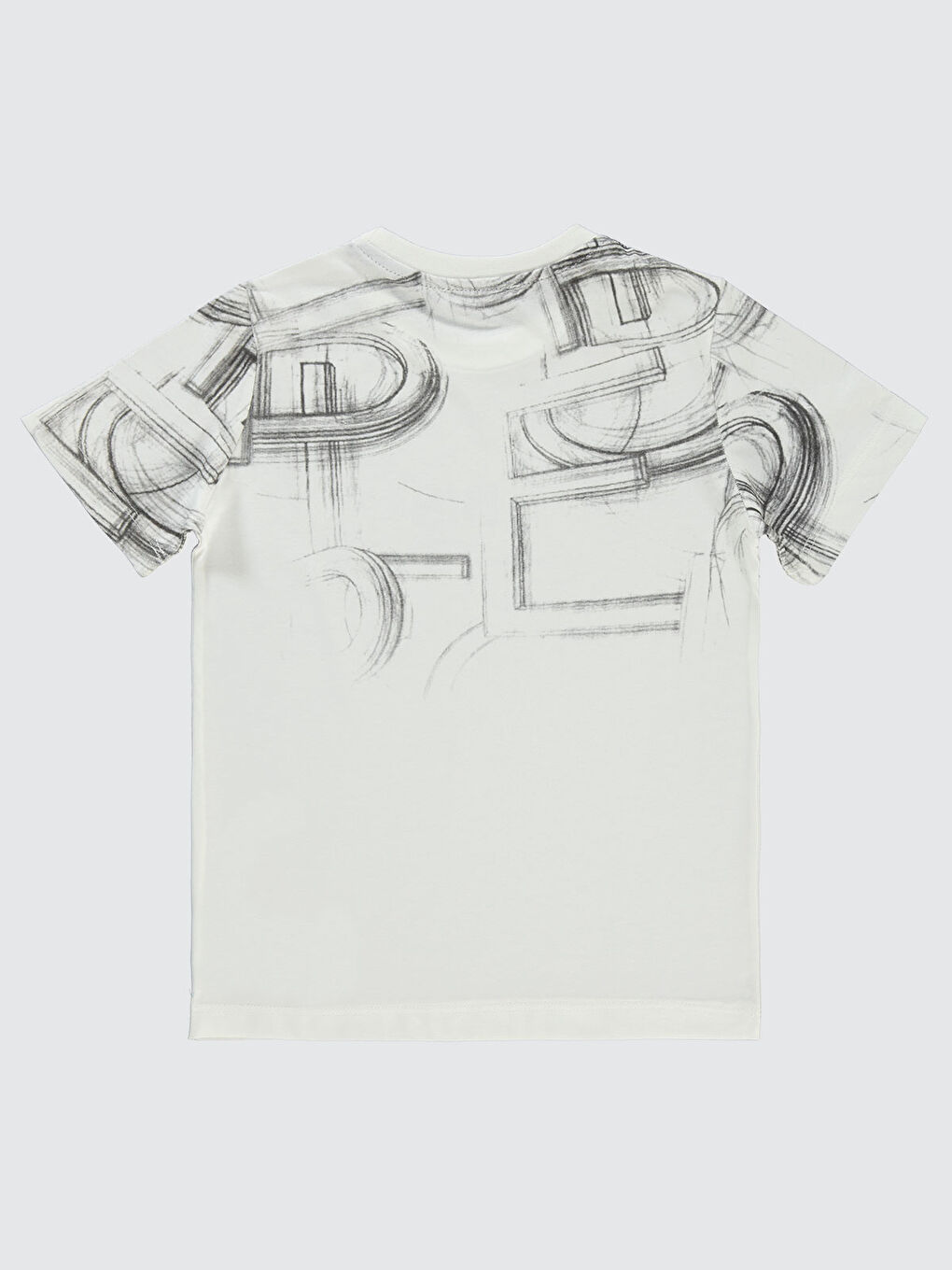 Boys Erkek Çocuk Tişört 6-9 Yaş Ekru-1