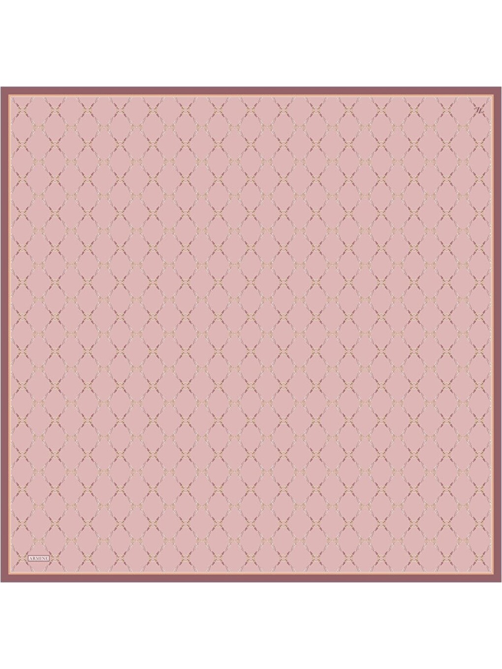 Pembe Saf İpek Sura Eşarp 9538D 32-4
