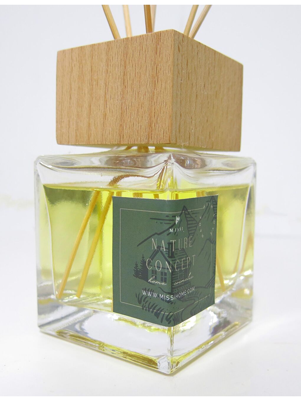 Kahverengi Nature Collection 220 cc Ahşap Kapaklı Vanilya Sandal Oda Kokusu-2