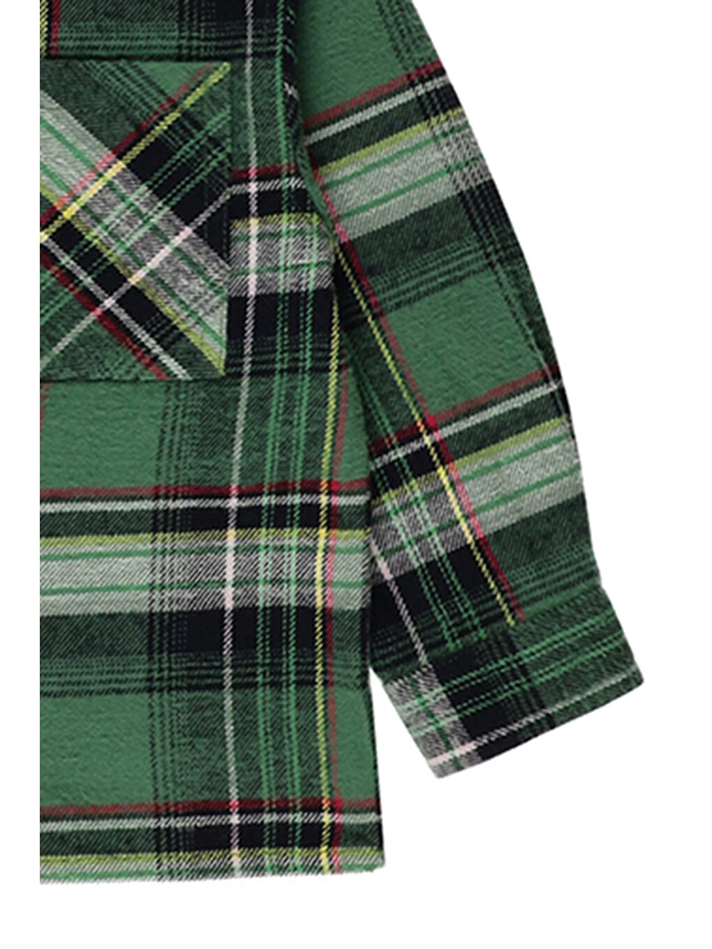 Yeşil Erkek Bebek Ekose Desenli Gömlek-2
