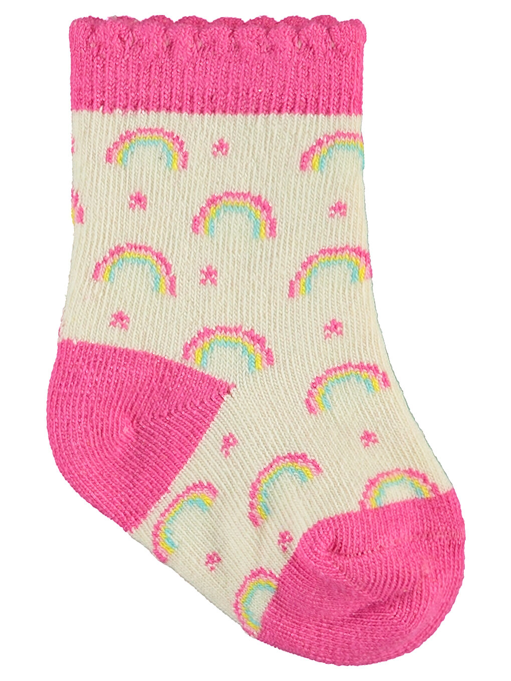 Baby Kız Bebek 3'lü Çorap Set 6-18 Ay Pembe-5