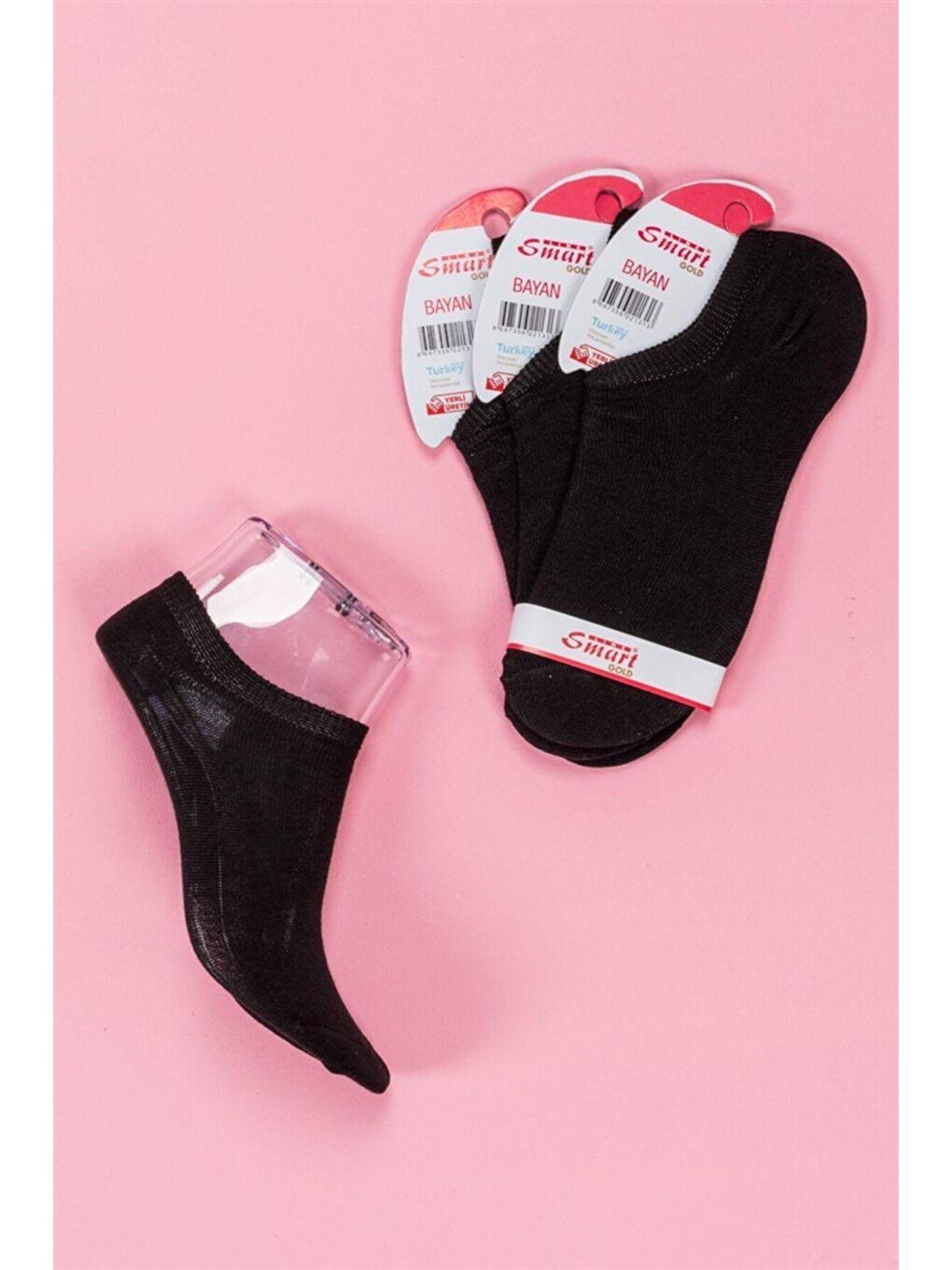 6'lı Kadın Karışık Pamuklu Sneaker Çorap-4