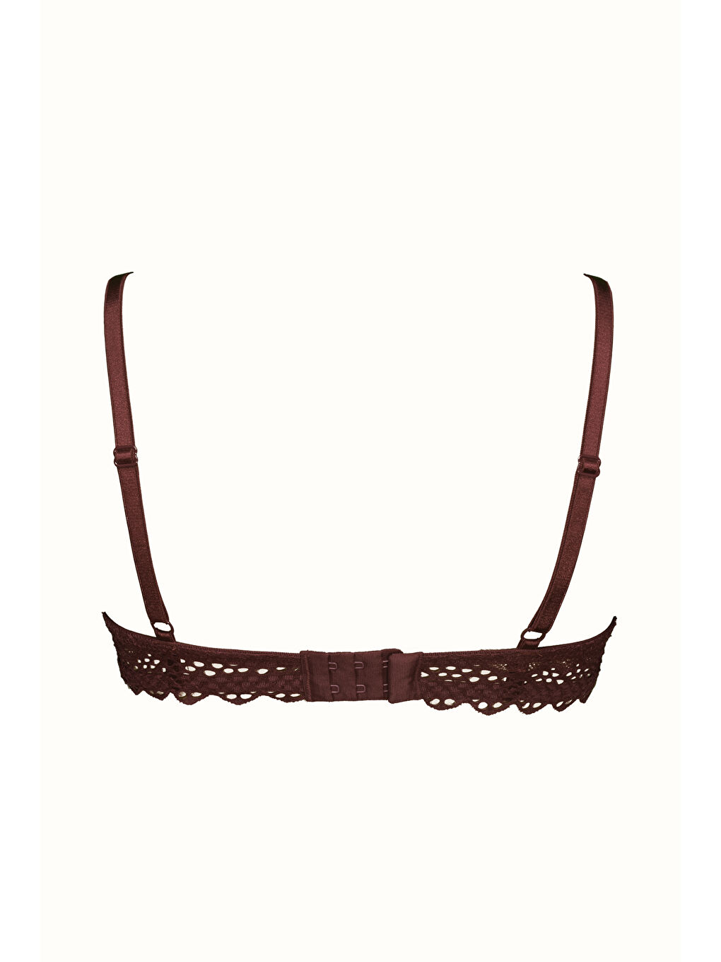 Dantelli Destekli Sütyen C18125 Mürdüm-1