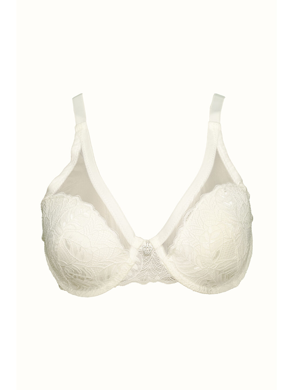 Tül Detay Desteksiz Sütyen C13020 Ekru