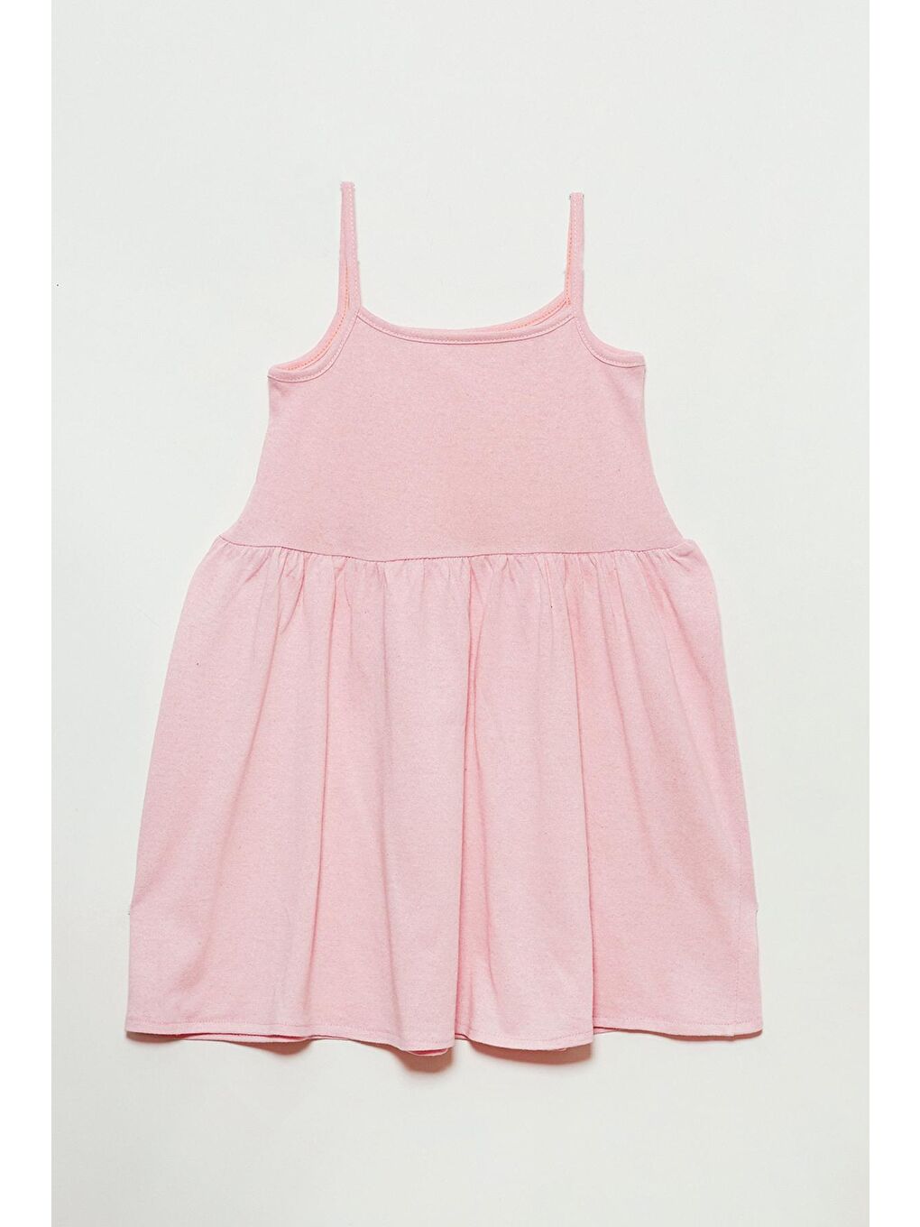 Pembe Yazlık Kız Çocuk Elbise