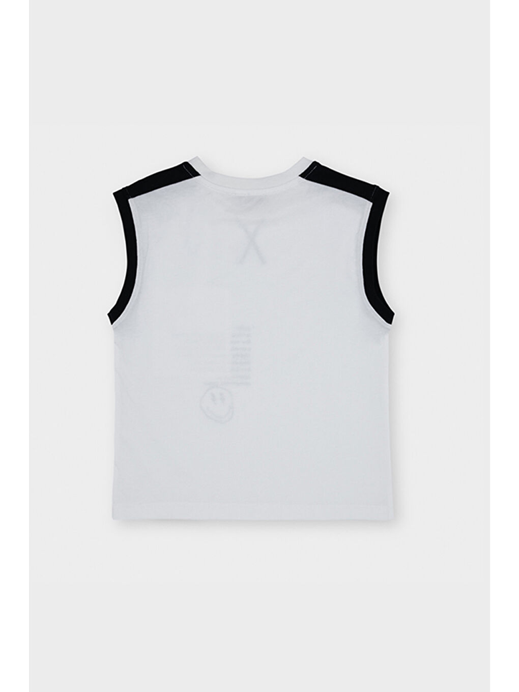 Erkek Çocuk Baskılı Beyaz Atlet-4