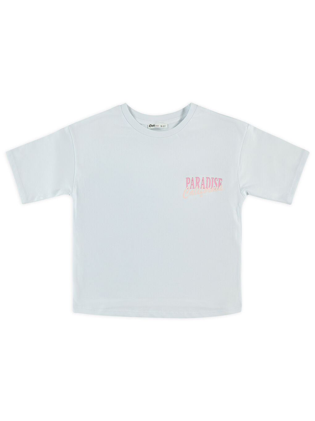 Girls Kız Çocuk Tişört 10-13 Yaş Beyaz-2