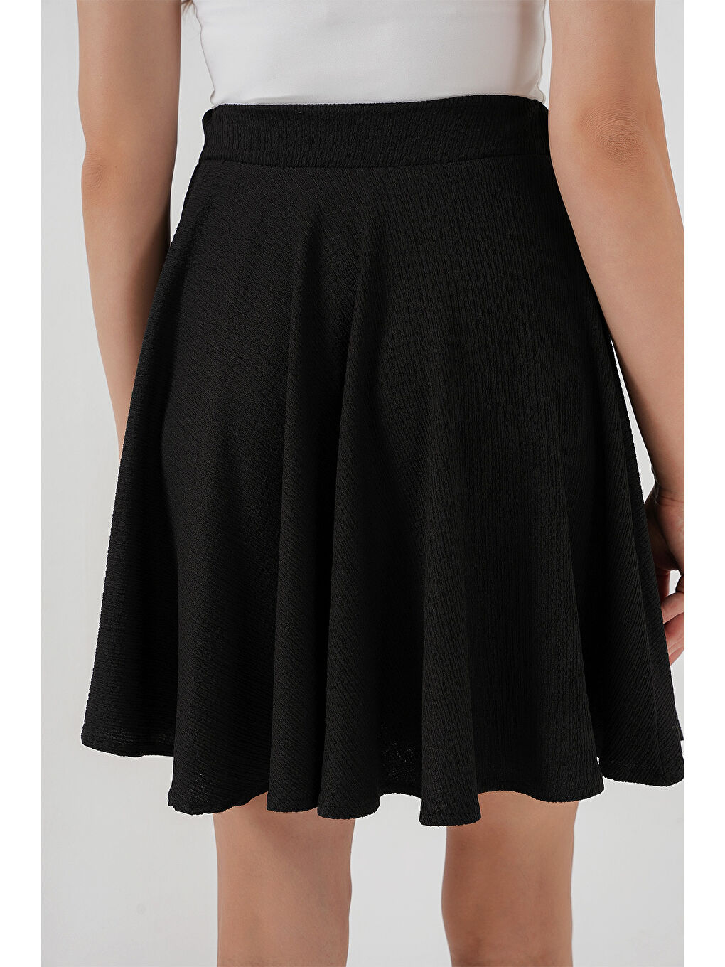 1885 Kloş Mini Etek - Siyah-5