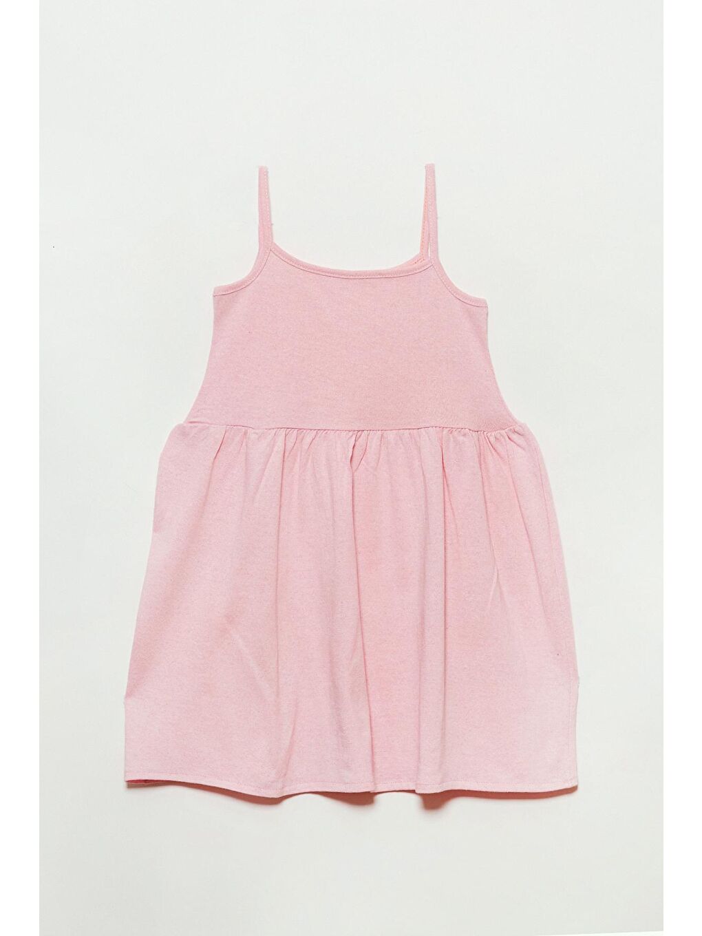Pembe Yazlık Kız Çocuk Elbise-1