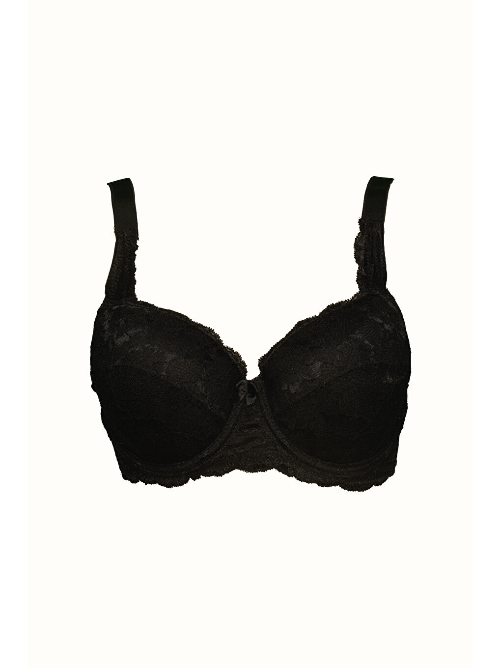 Dantelli Desteksiz Sütyen C18041 Siyah