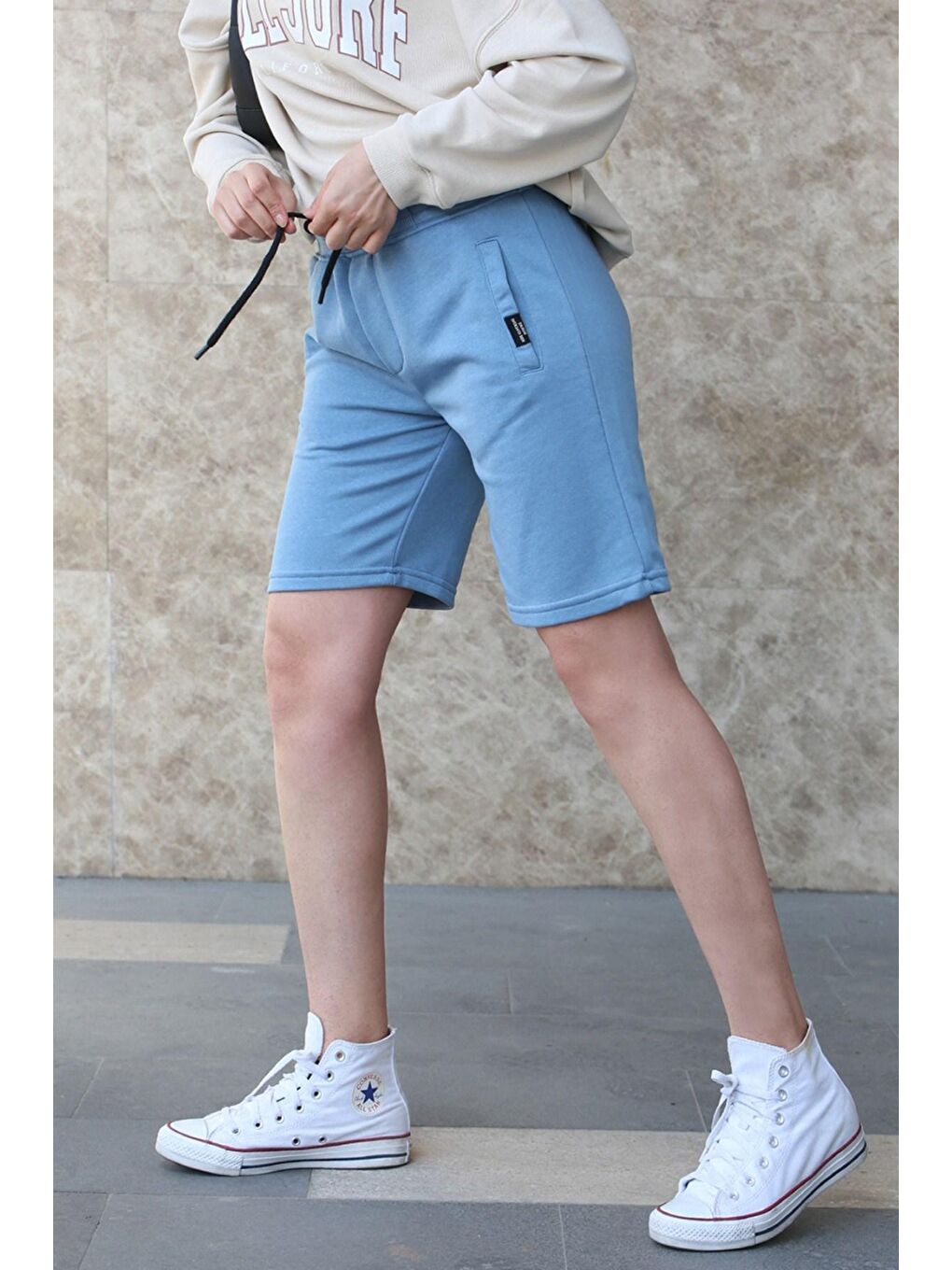 Mavi Kapri Şort Mg1171