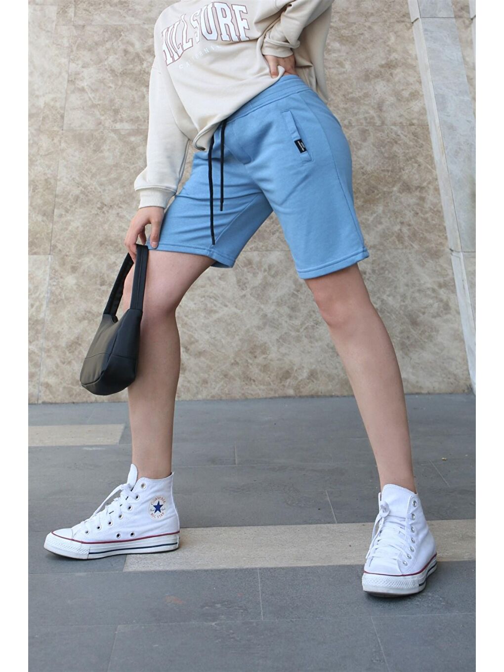 Mavi Kapri Şort Mg1171-1