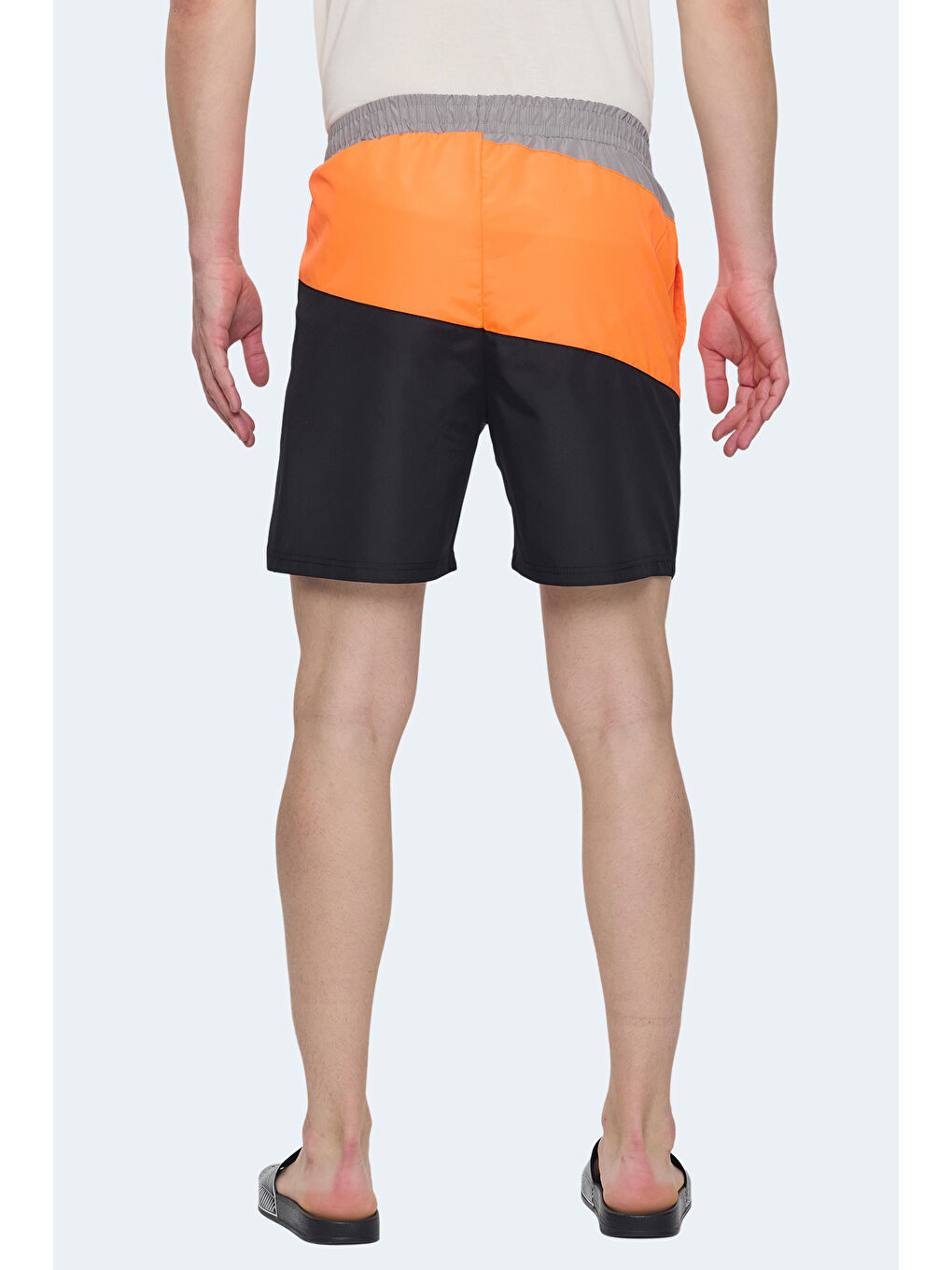 ROHAN Erkek Şort Siyah / Turuncu-5