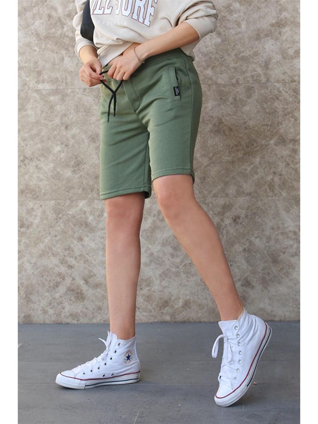 Haki Kapri Şort Mg1171-1