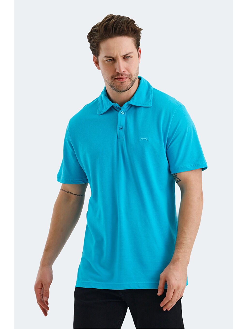 KLASSE Erkek Tişört Turkuaz-5