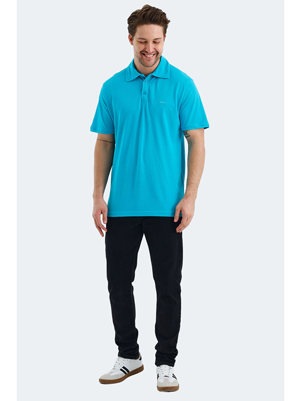 KLASSE Erkek Tişört Turkuaz-6