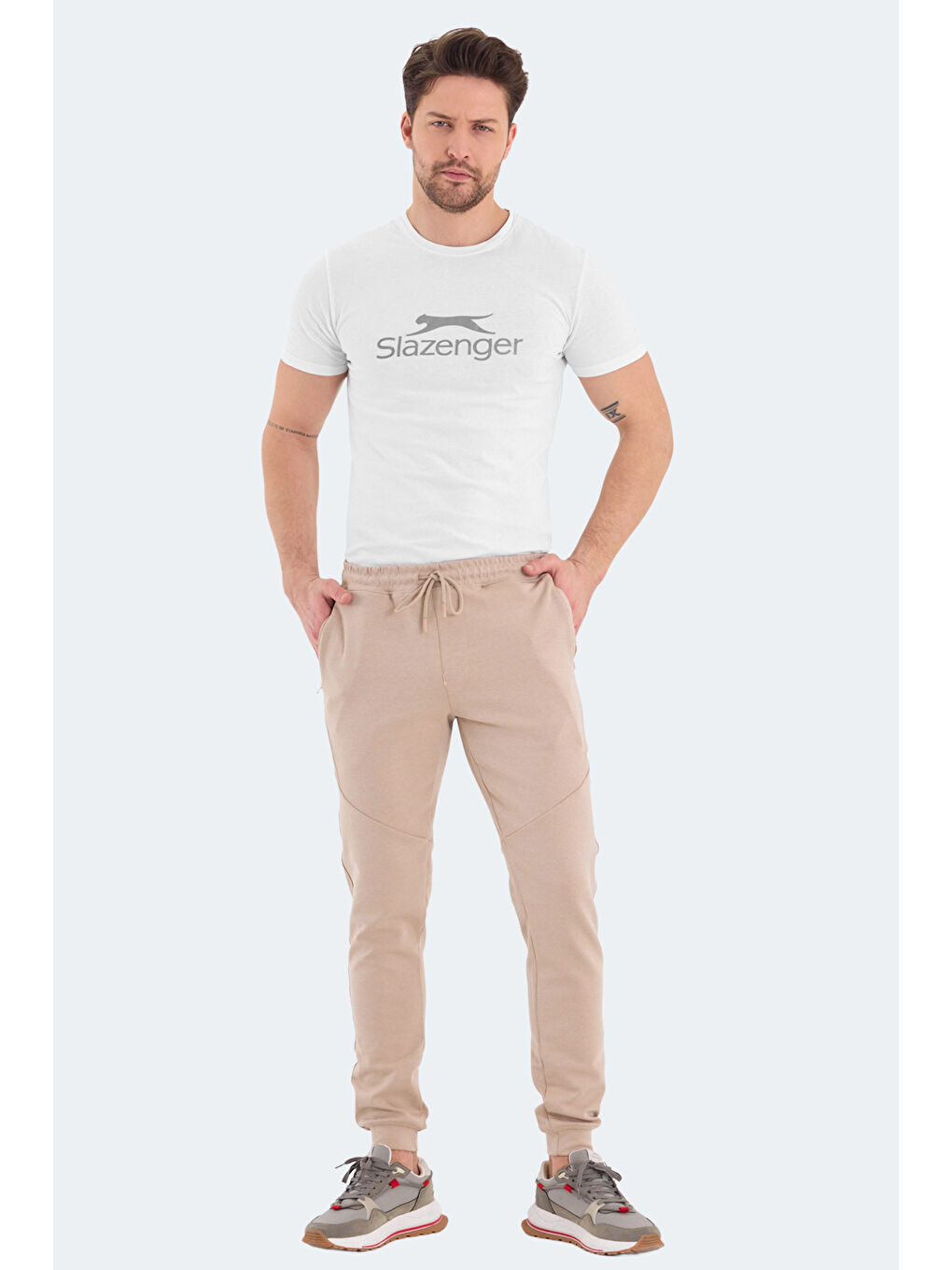 VENOM  Erkek Jogger Eşofman Altı Bej-3