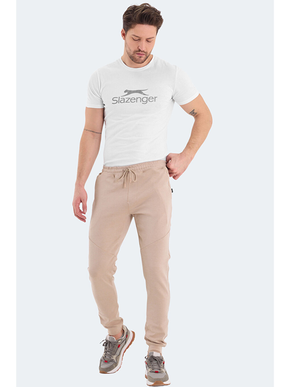 VENOM  Erkek Jogger Eşofman Altı Bej-6