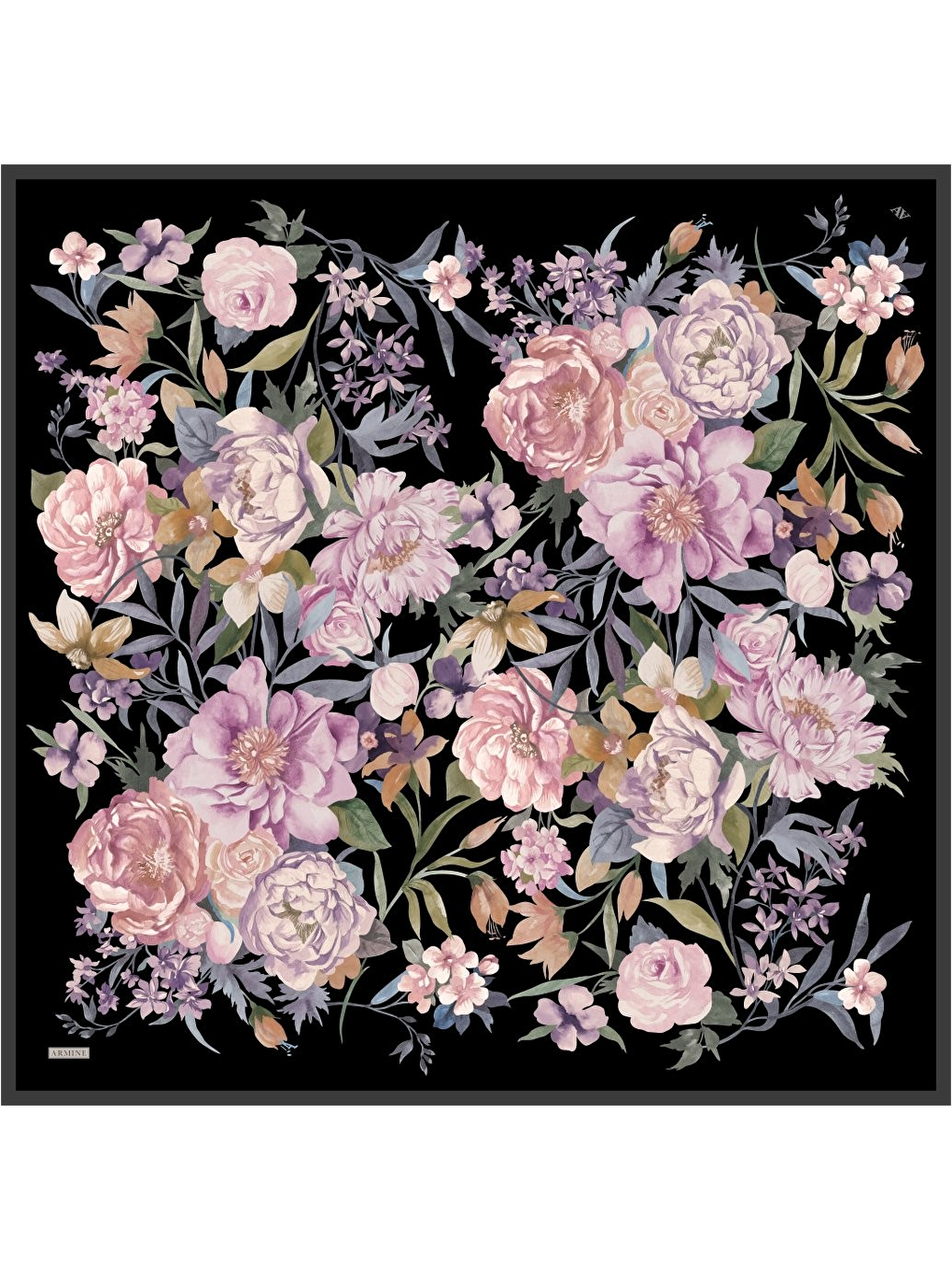 Pembe Saf İpek Twill Eşarp 9516D 05-3