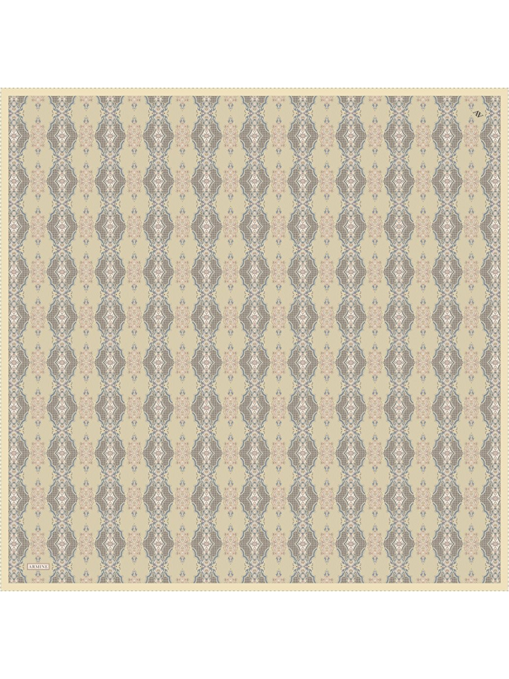 Sarı Saf İpek Twill Eşarp 9522D 83-4