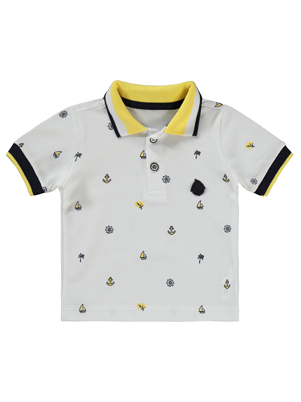 Erkek Bebek Şortlu Takım 6-18 Ay Beyaz-2