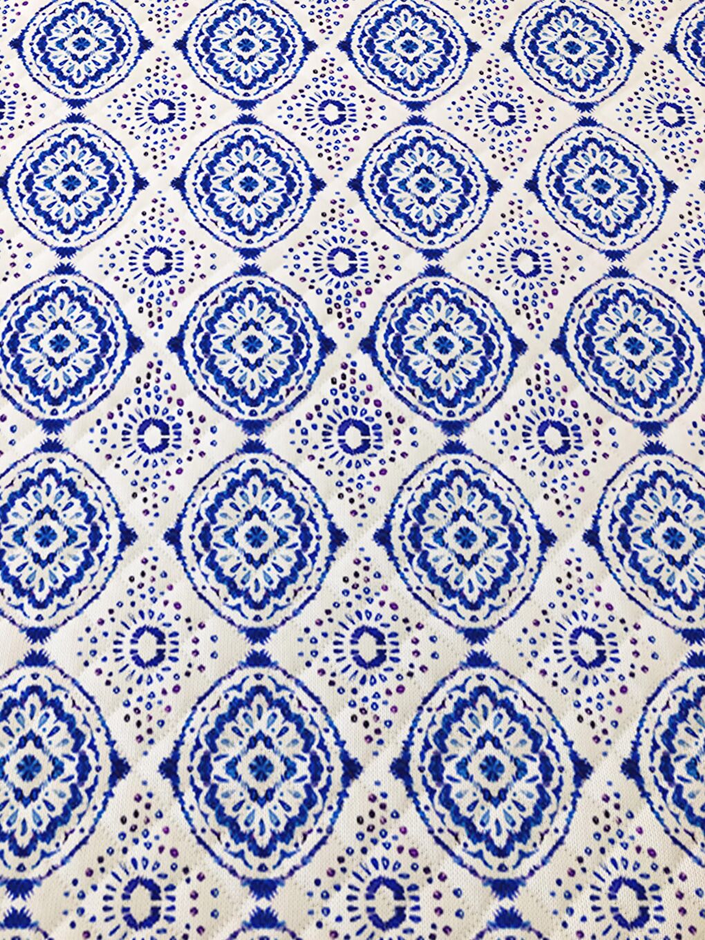 Evmila Karişik Modern Desen Çift Kişilik Baskılı Pike (200x220 Cm) Renkli - 2