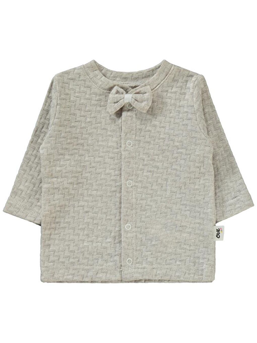 Baby Desenli Papyonlu 1-6 Ay Pijama Takımı - Kahverengi 1-3 Ay-2