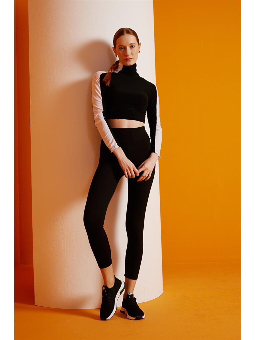 Kadin Siyah-beyaz Spor Ayakkabı-1