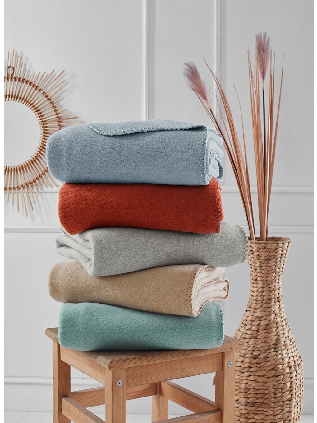 Brighton Collection Pamuklu TV Battaniye 130x170 Bej-2