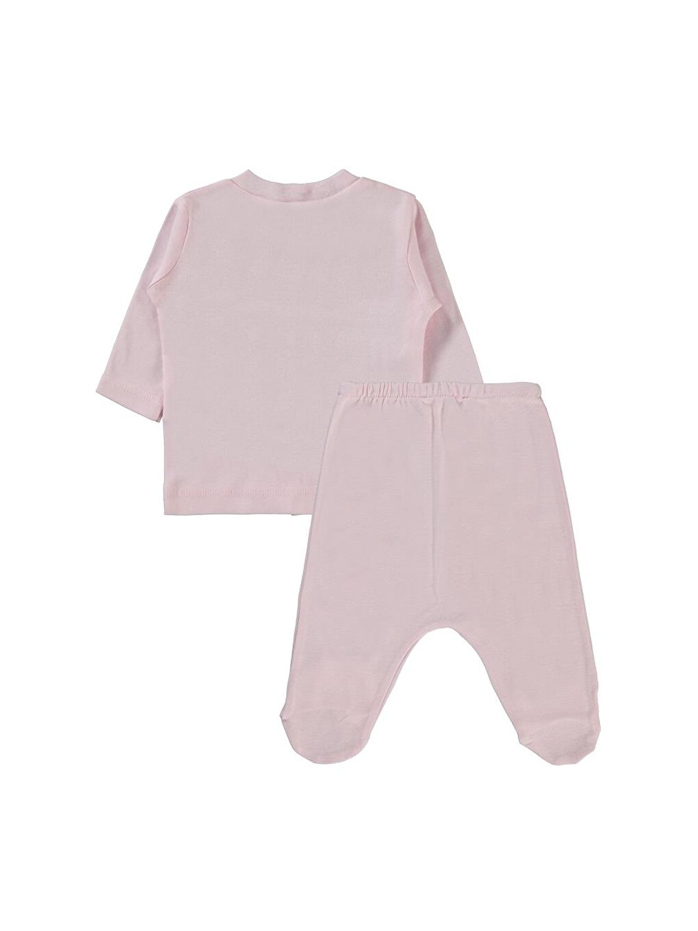 Baby Düz 1-6 Ay Pijama Takımı - Pembe 3-6 Ay