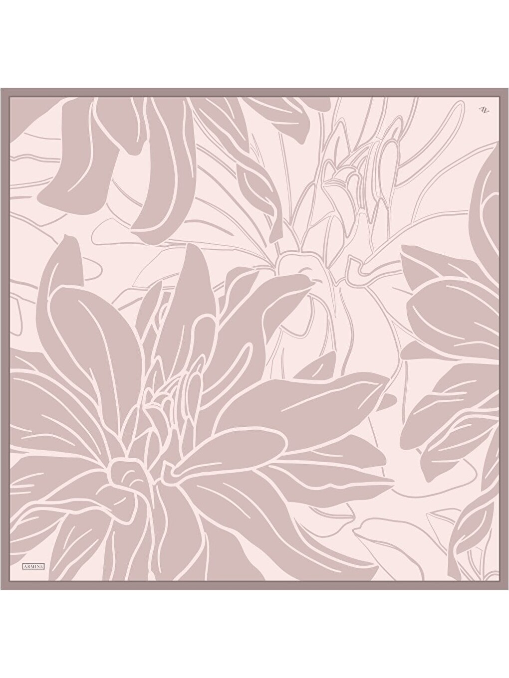 Pembe Saf İpek Sura Eşarp 9553D 31-4