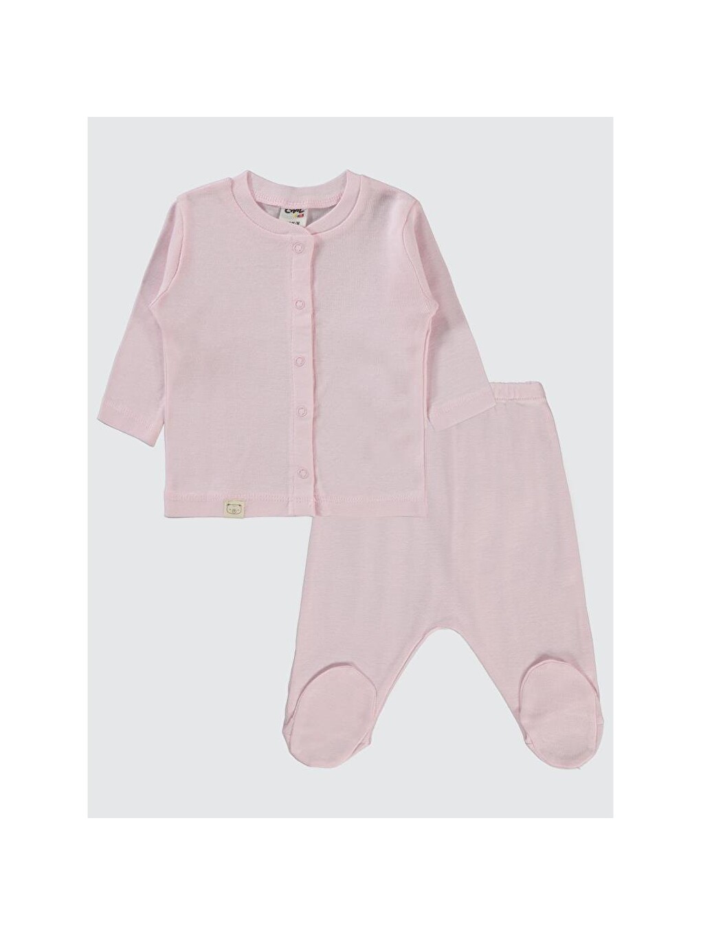 Baby Düz 1-6 Ay Pijama Takımı - Pembe 3-6 Ay-6