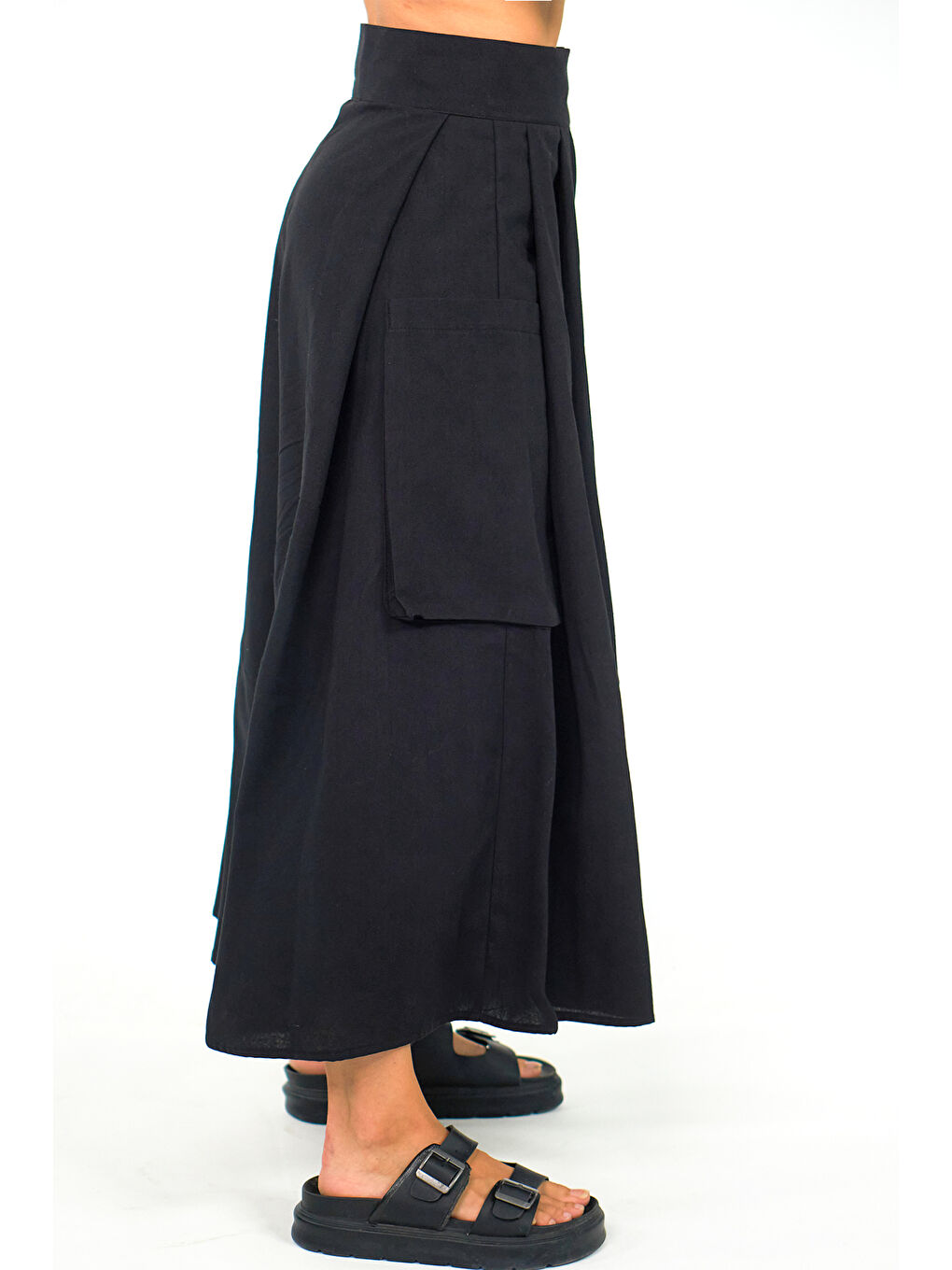 Siyah Kali Kargo Pantolon-4