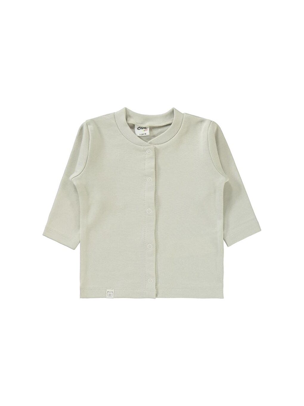 Baby Düz 1-6 Ay Pijama Takımı - Bej 6-9 Ay-3