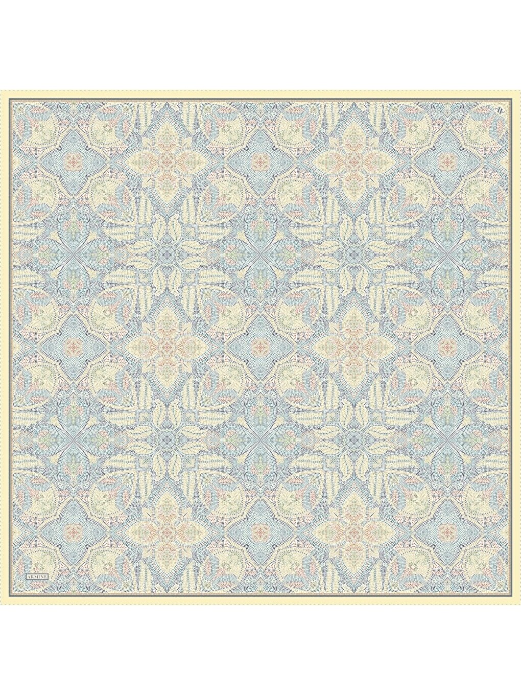 Mavi Saf İpek Sura Eşarp 9540D 81-4