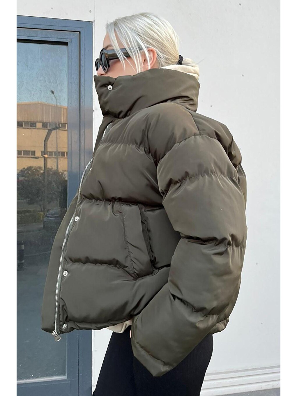 Haki Oversize Basic Mont Mg1549