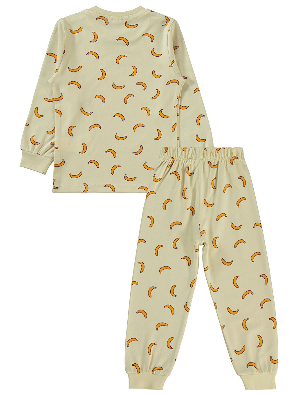 Bej Kukuli Erkek Çocuk Pijama Takımı 2-5 Yaş Taş Rengi-1