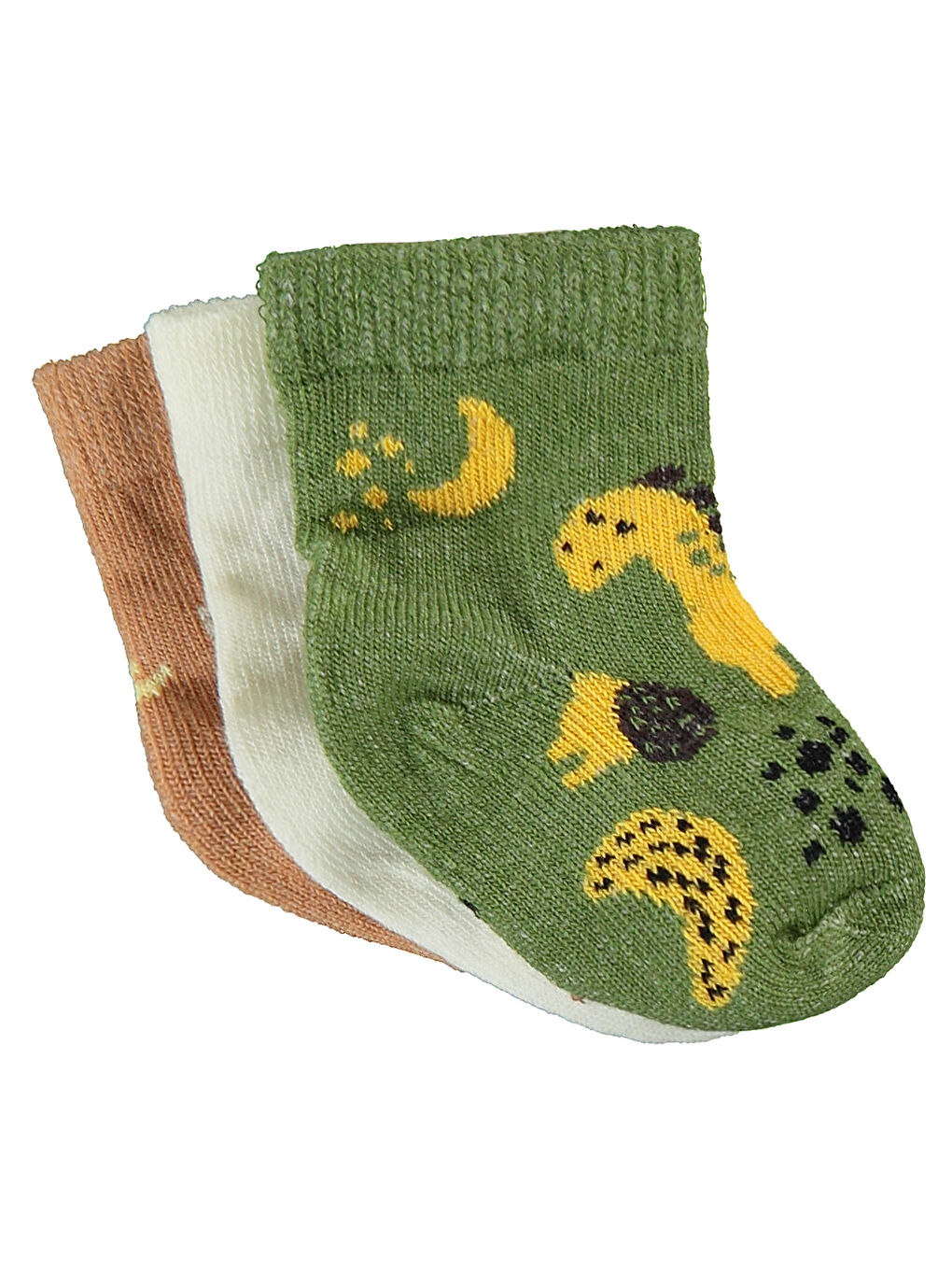 Baby Bebek 3'lü Çorap Set 0-24 Ay Ekru-2