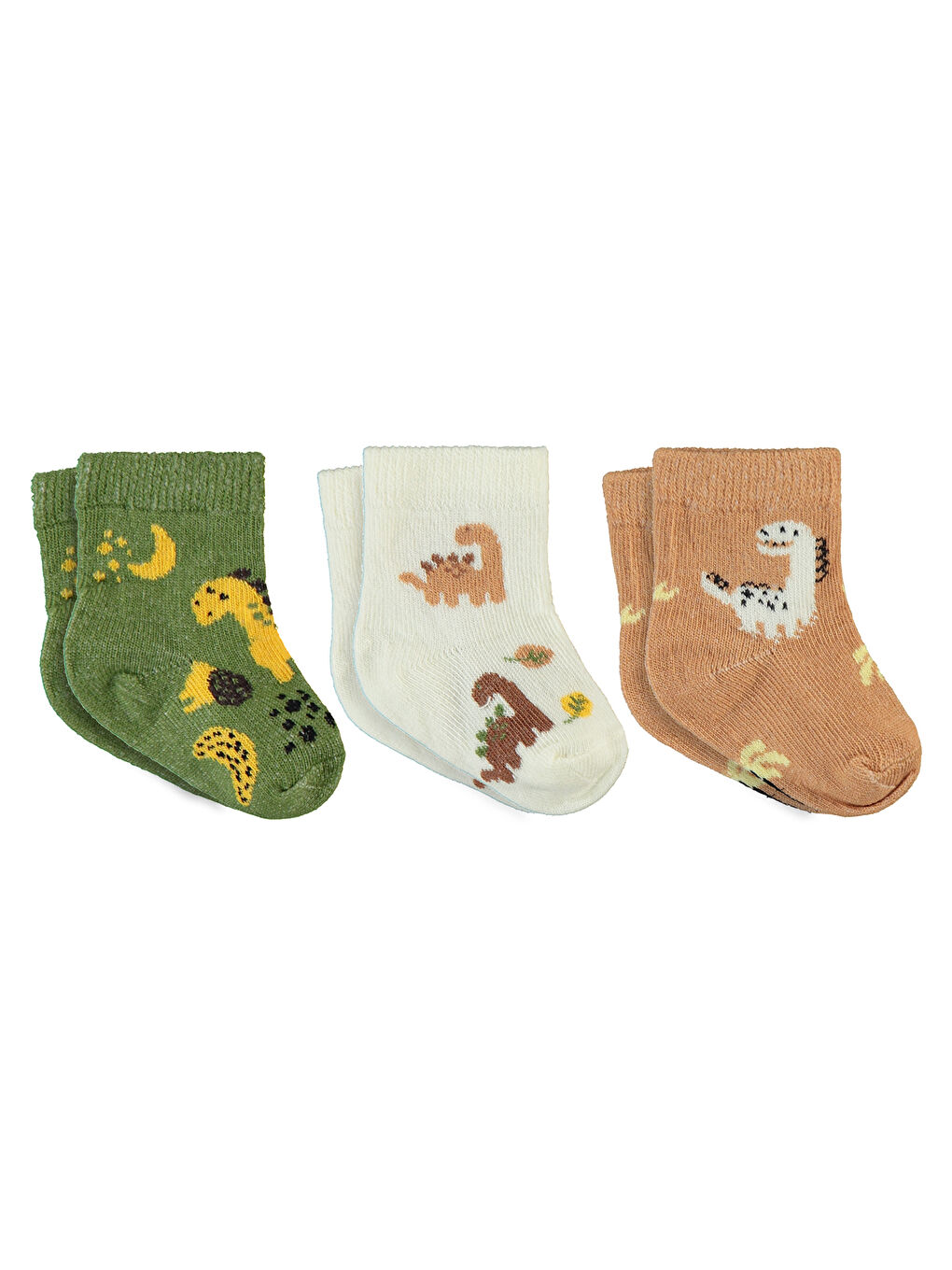 Baby Bebek 3'lü Çorap Set 0-24 Ay Ekru