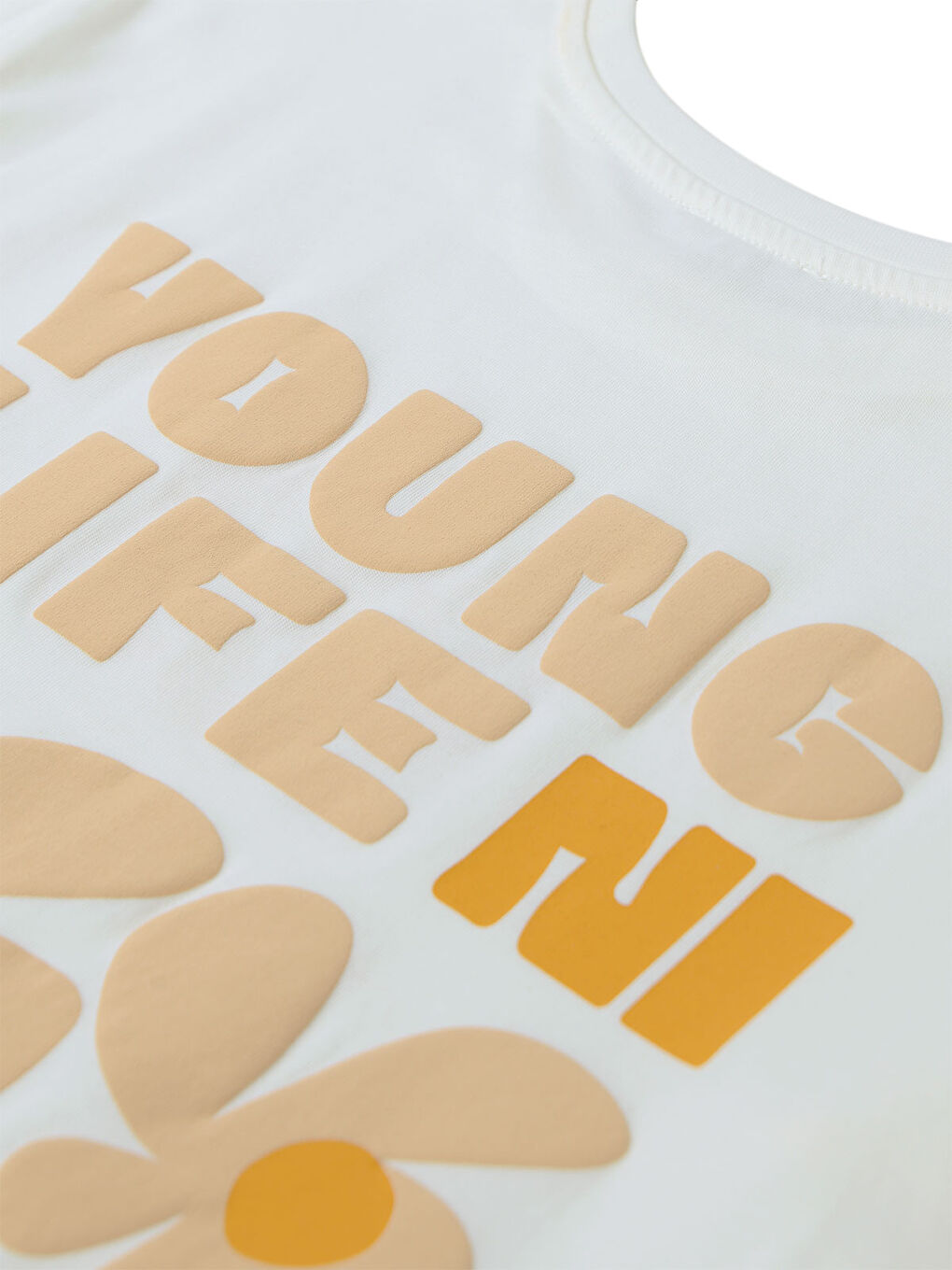 Girls Kız Çocuk Tişört 10-13 Yaş Ekru-3