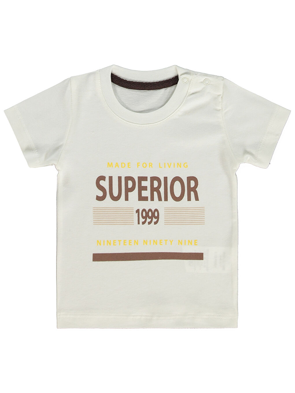 Erkek Bebek 3'lü Şortlu Takım 6-18 Ay Bej-1