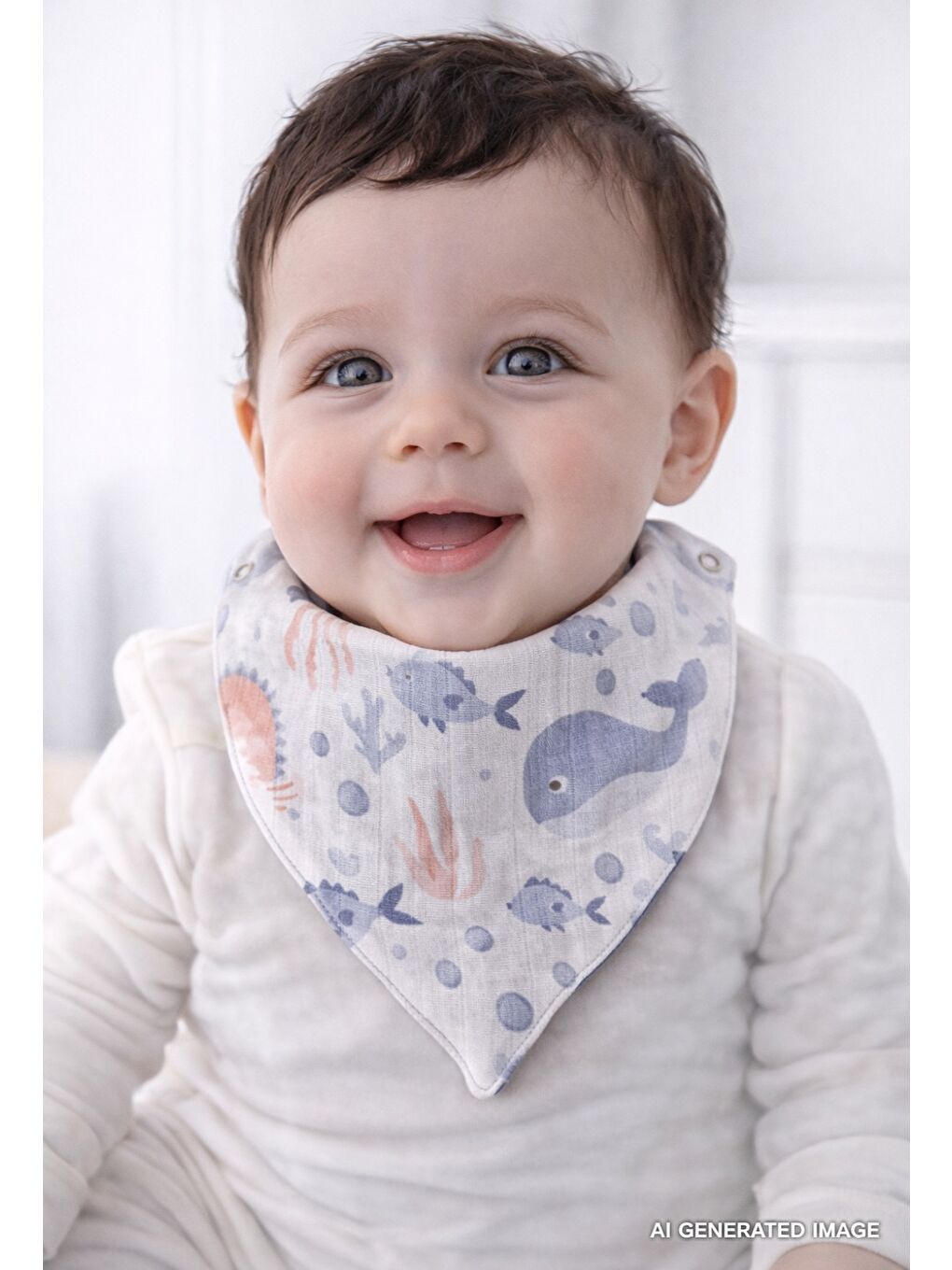 Marine Müslin Önlük Seti 2'li (40x21 cm)