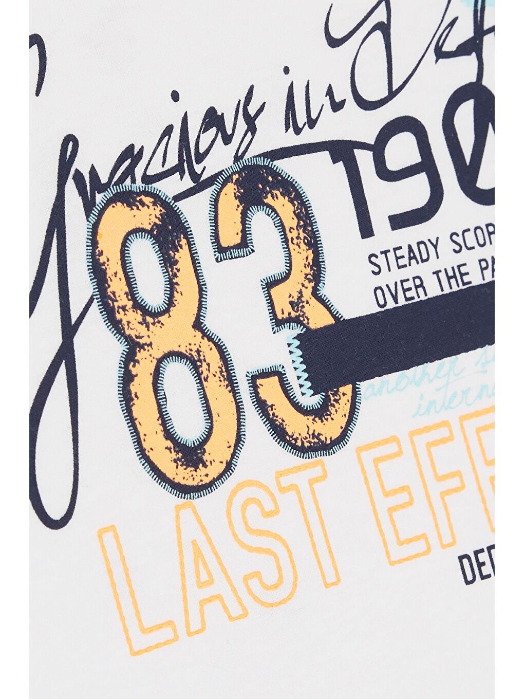 Erkek Çocuk Şortlu Takım Yazı Baskılı Cepli Bağcık Aksesuarlı Beyaz (8-10 Yaş)-4